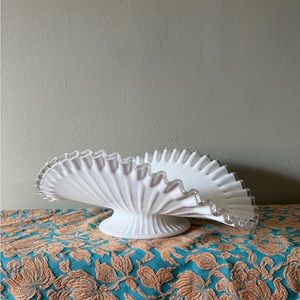 Vintage Fenton white milk glass bowl